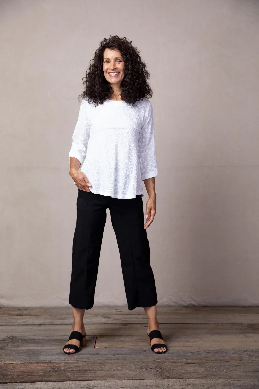 Cotton Pebble Flood Pant Casual Skinny Fit Pants