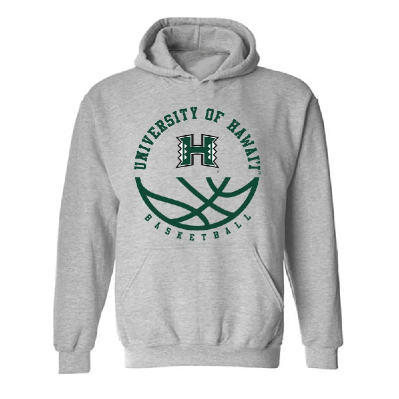 Hawaii - NCAA Women's Basketball : Hallie Birdsong - Hooded Sweatshirt Sports Shersey Hoodie with Batwing Sleeves Loose Dramatic Hawaii - NCAA Women's Basketball : Hallie Birdsong - Hooded Sweatshirt Sports Shersey Hoodie with Batwing Sleeves Loose Dramatic