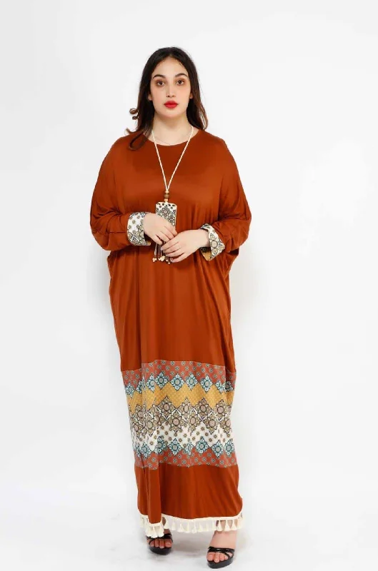 MADAME 2 TUSELLED DETAILED LONG DRESS 3045MK Tunics Chinos classic