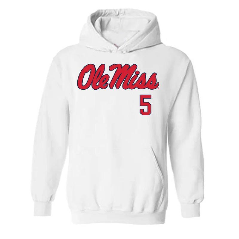 Ole Miss - NCAA Women's Basketball : Silentianna Collins - Hooded Sweatshirt Classic Shersey Hoodie with Lining Warm Insulated Ole Miss - NCAA Women's Basketball : Silentianna Collins - Hooded Sweatshirt Classic Shersey Hoodie with Lining Warm Insulated