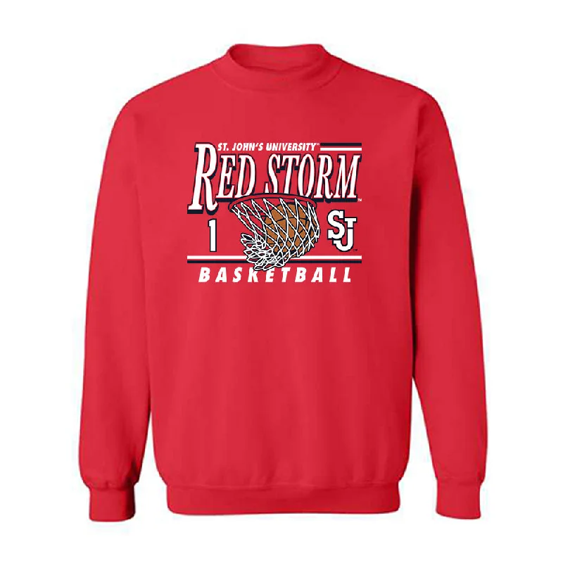 St. Johns - NCAA Women's Basketball : Unique Drake - Crewneck Sweatshirt Sports Shersey Hoodie with Hem Ribbing Snug Secure St. Johns - NCAA Women's Basketball : Unique Drake - Crewneck Sweatshirt Sports Shersey Hoodie with Hem Ribbing Snug Secure