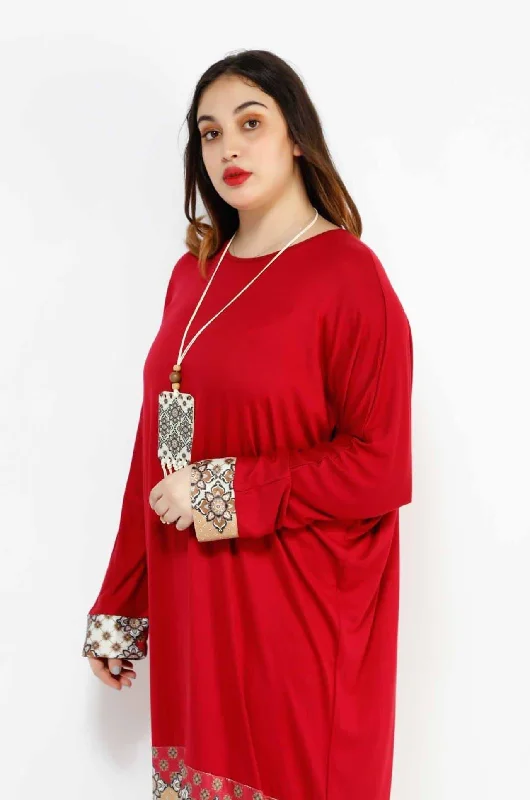 MADAME 3 TUSELLED DETAILED LONG DRESS 3045MK Tunics Fleece cozy