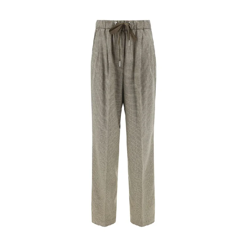 PINKO Pants Trendy Wide-Leg Pants