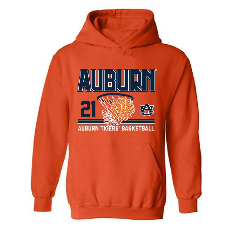 Auburn - NCAA Women's Basketball : Audia Young - Hooded Sweatshirt Sports Shersey Hoodie with Hem Embroidery Detailed Premium Auburn - NCAA Women's Basketball : Audia Young - Hooded Sweatshirt Sports Shersey Hoodie with Hem Embroidery Detailed Premium