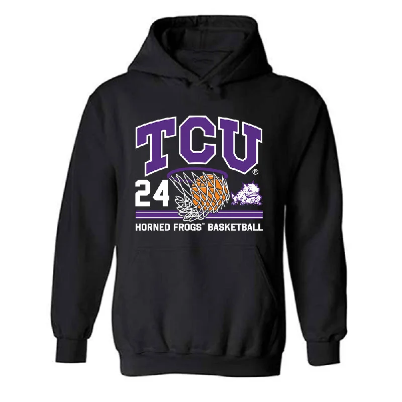 TCU - NCAA Women's Basketball : Daija Turner - Hooded Sweatshirt Sports Shersey Hoodie with Slim Fit Tailored Modern TCU - NCAA Women's Basketball : Daija Turner - Hooded Sweatshirt Sports Shersey Hoodie with Slim Fit Tailored Modern