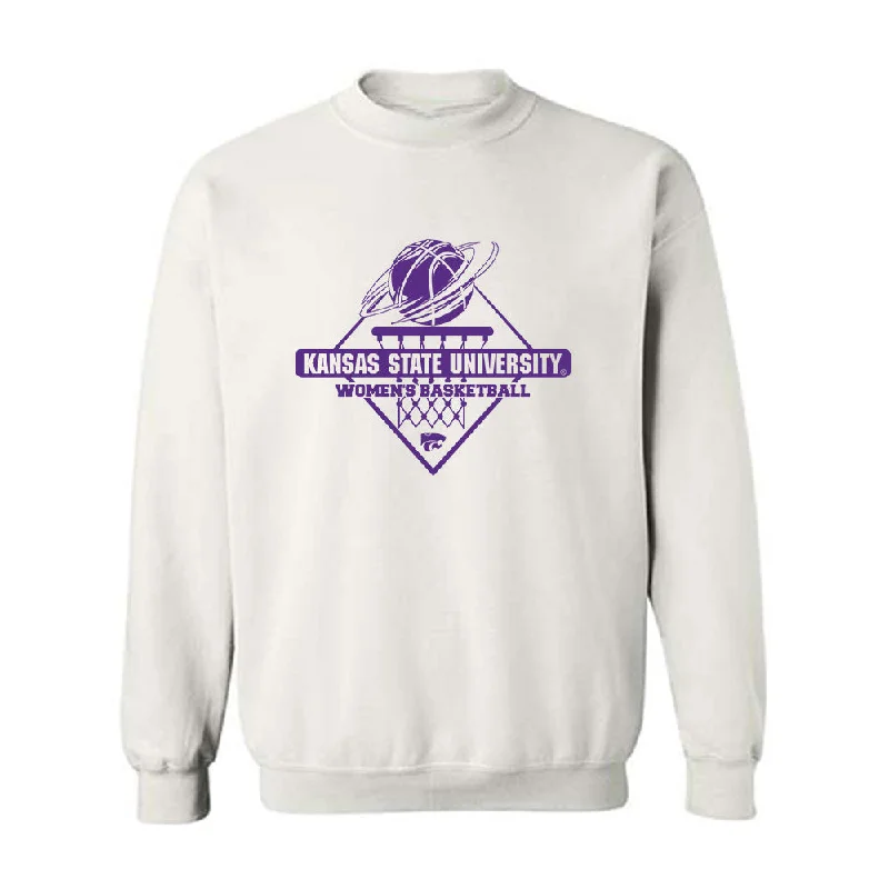 Kansas State - NCAA Women's Basketball : Taryn Sides - Crewneck Sweatshirt Sports Shersey Hoodie with Exposed Zipper Edgy Industrial Kansas State - NCAA Women's Basketball : Taryn Sides - Crewneck Sweatshirt Sports Shersey Hoodie with Exposed Zipper Edgy Industrial