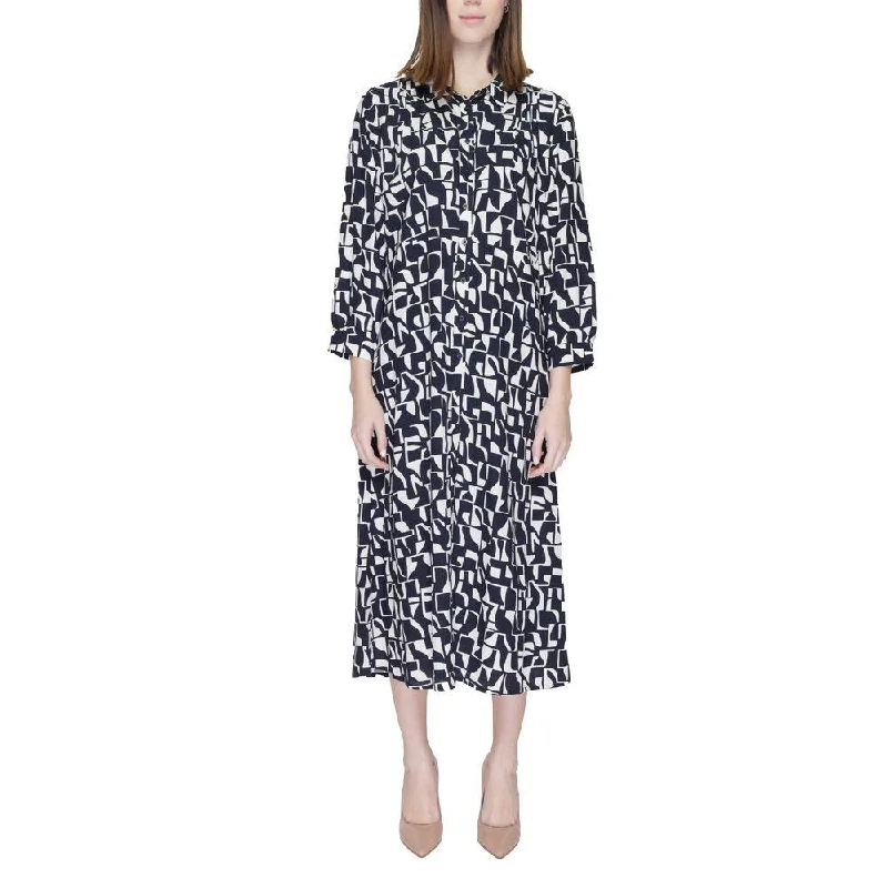 Street One Blue Viscose Dress Tunics Versatile stylish
