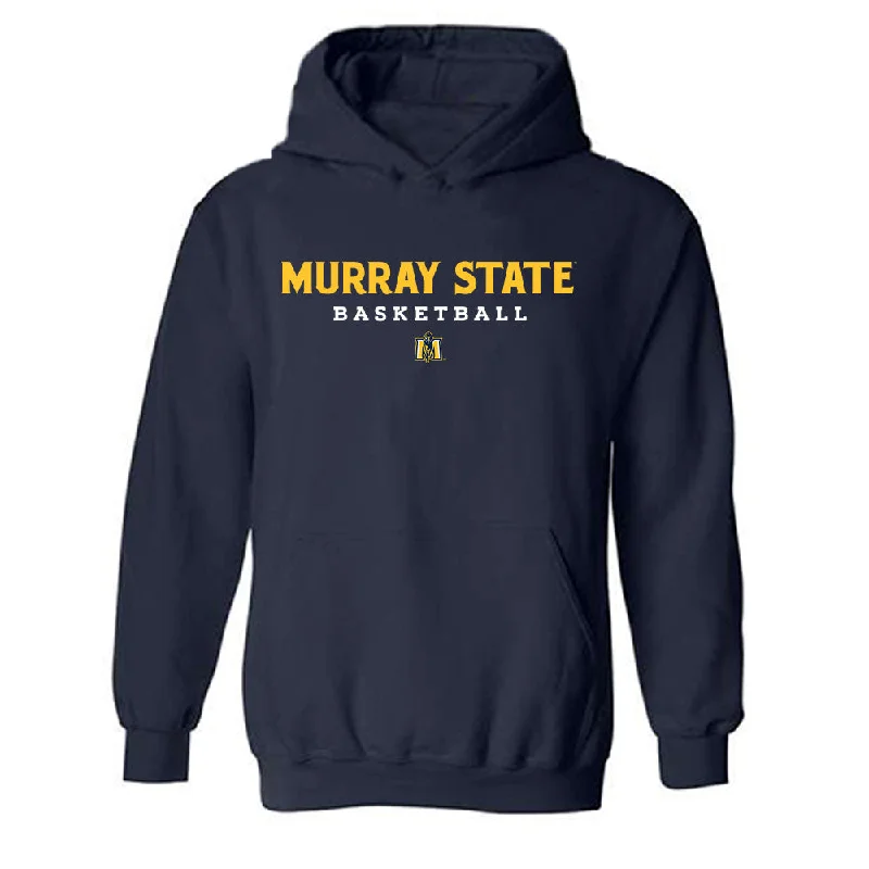 Murray State - NCAA Women's Basketball : Katelyn Young - Navy Classic Shersey Hooded Sweatshirt Hoodie with Drawcord Adjustable Secure Murray State - NCAA Women's Basketball : Katelyn Young - Navy Classic Shersey Hooded Sweatshirt Hoodie with Drawcord Adjustable Secure