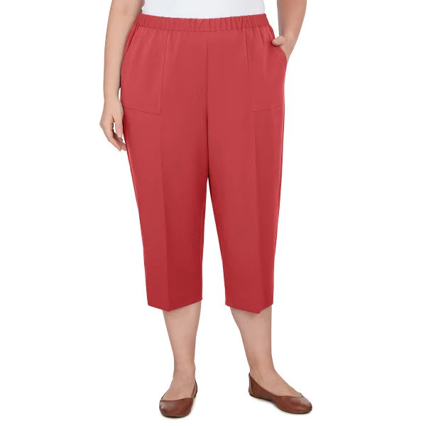 Sedona Sky Capri Length Pants Comfortable Pleated Pants