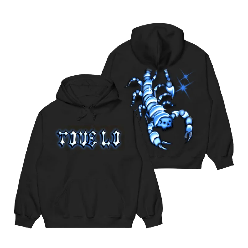 Black Scorpion Hoodie Hoodie with Zipper Versatile Modern