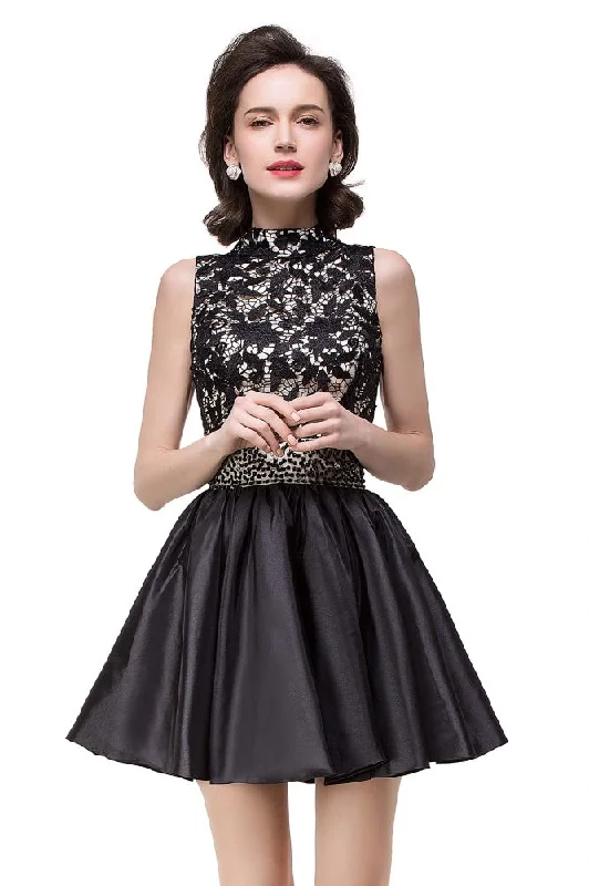 A-line Halter Lace Party Dress Mermaid Tail Wedding