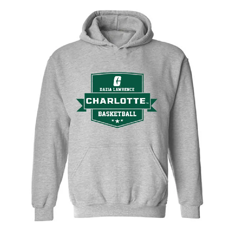 UNC Charlotte - NCAA Women's Basketball : Dazia Lawrence - Hooded Sweatshirt Classic Fashion Shersey Hoodie with Tie-Dye Psychedelic Retro UNC Charlotte - NCAA Women's Basketball : Dazia Lawrence - Hooded Sweatshirt Classic Fashion Shersey Hoodie with Tie-Dye Psychedelic Retro
