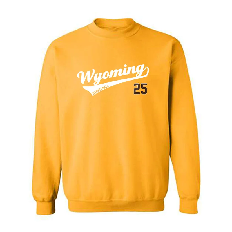 Wyoming - NCAA Women's Basketball : Mikyn Hamlin - Crewneck Sweatshirt Classic Shersey Hoodie with Rolled Sleeves Casual Relaxed Wyoming - NCAA Women's Basketball : Mikyn Hamlin - Crewneck Sweatshirt Classic Shersey Hoodie with Rolled Sleeves Casual Relaxed
