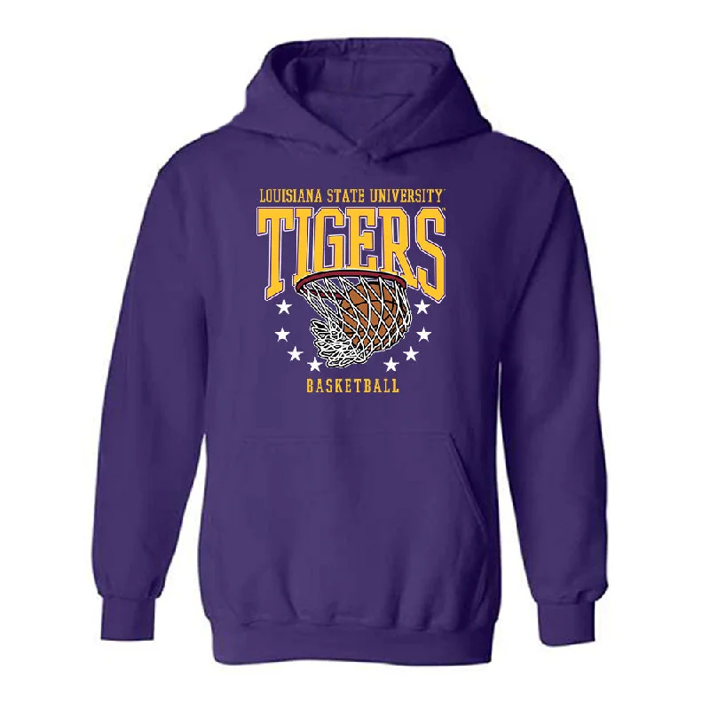 LSU - NCAA Women's Basketball : Flaujae Johnson - Hooded Sweatshirt Sports Shersey Hoodie with Hem Patch Decorative Personalized LSU - NCAA Women's Basketball : Flaujae Johnson - Hooded Sweatshirt Sports Shersey Hoodie with Hem Patch Decorative Personalized