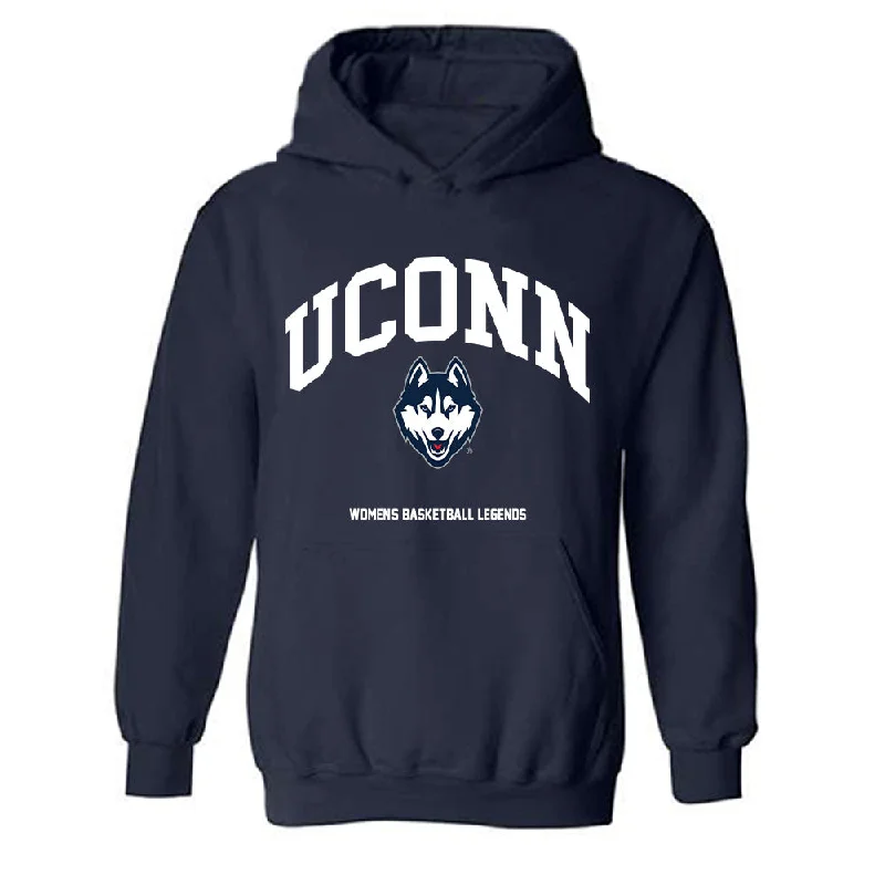 UConn - NCAA Women's Basketball Legends : Leigh Curl - Hooded Sweatshirt Classic Shersey Hoodie with Stripes Bold Sporty UConn - NCAA Women's Basketball Legends : Leigh Curl - Hooded Sweatshirt Classic Shersey Hoodie with Stripes Bold Sporty