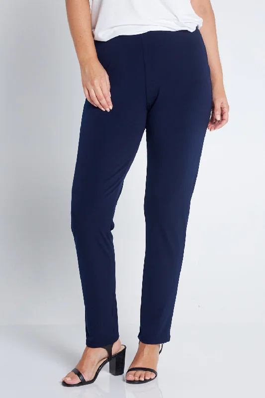 Gianna Pants in Navy Elegant Trouser Pants