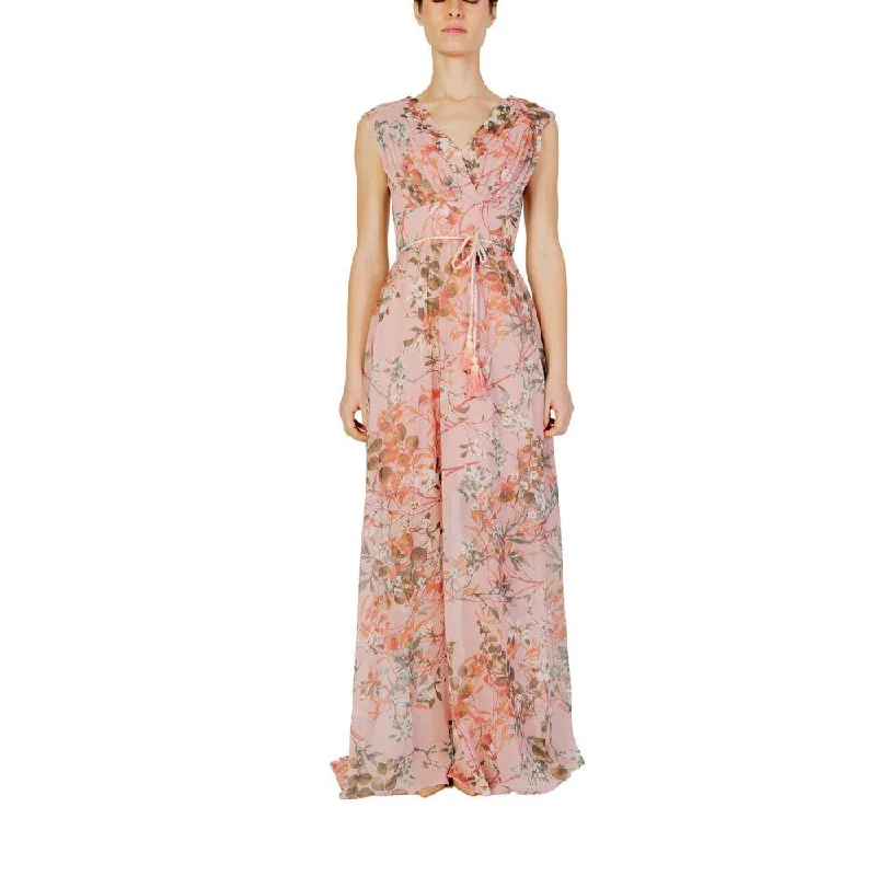 Guess Multicolor Polyester Dress sweetheart Neckline Romantic
