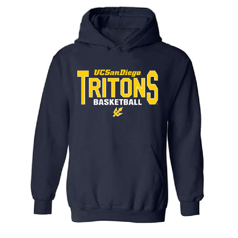 UCSD - NCAA Women's Basketball : Rosa Smith - Hooded Sweatshirt Classic Shersey Hoodie with Tied Waist Feminine Flattering