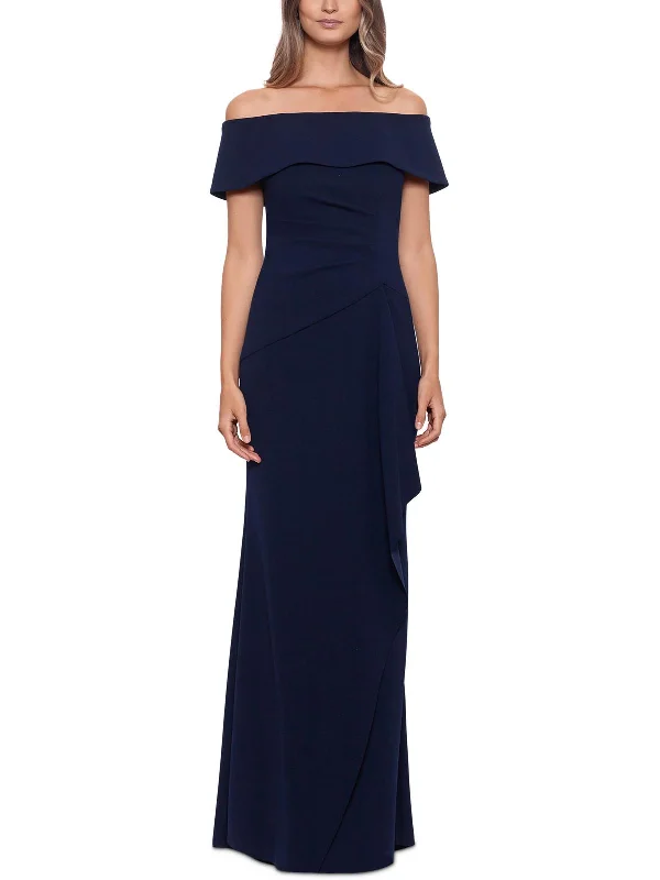 Womens Gown Ruched Evening Dress Tunics Occasion special
