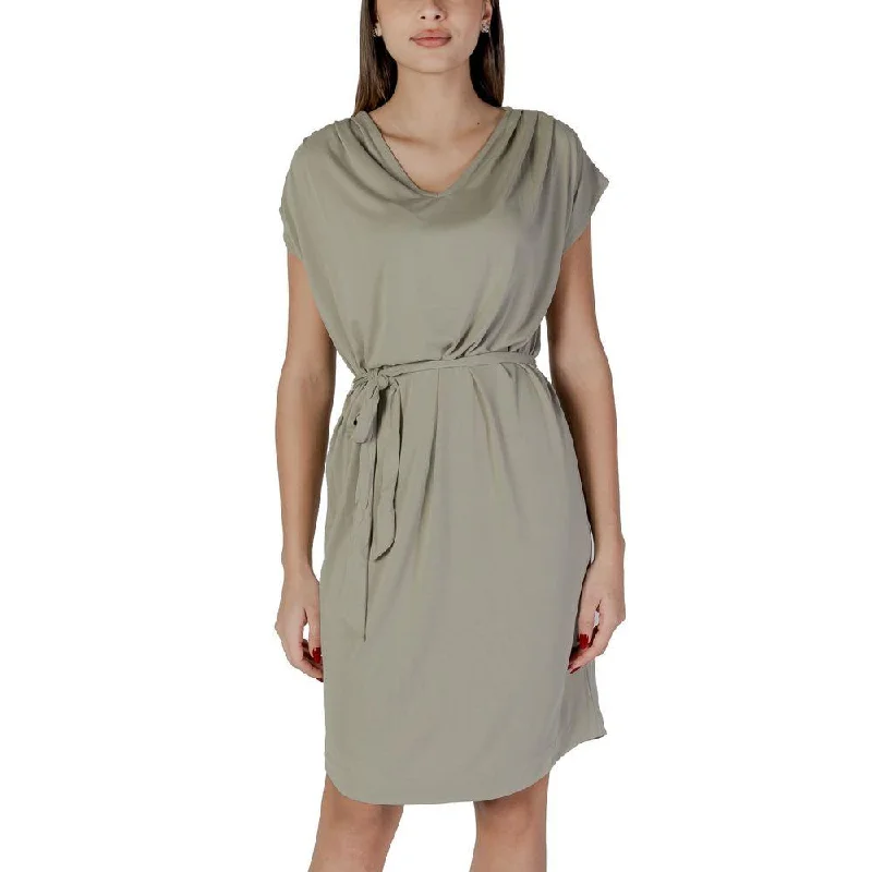 B.Young Green Modal Dress Tunics Canvas sturdy