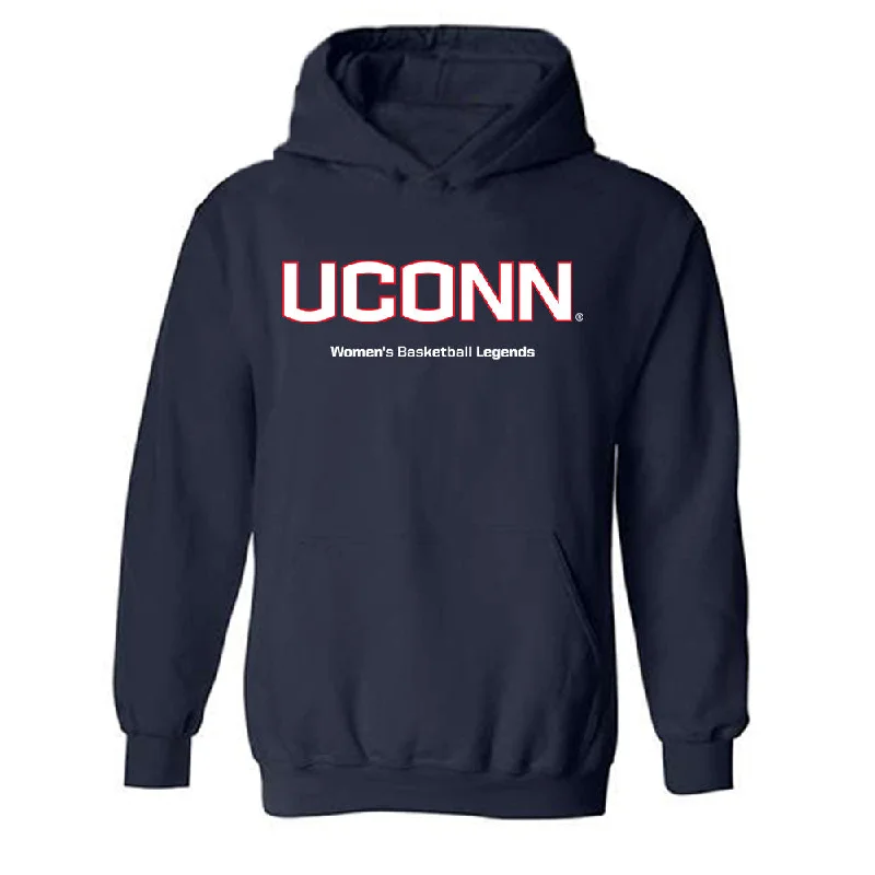 UConn - NCAA Women's Basketball Legends : Caroline Doty - Hooded Sweatshirt Classic Shersey Hoodie with Lace Feminine Delicate UConn - NCAA Women's Basketball Legends : Caroline Doty - Hooded Sweatshirt Classic Shersey Hoodie with Lace Feminine Delicate