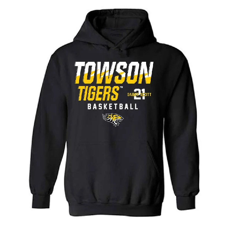 Towson - NCAA Women's Basketball : Gabby Scott - Hooded Sweatshirt Classic Fashion Shersey Hoodie with Gradient Ombre Colorful Towson - NCAA Women's Basketball : Gabby Scott - Hooded Sweatshirt Classic Fashion Shersey Hoodie with Gradient Ombre Colorful