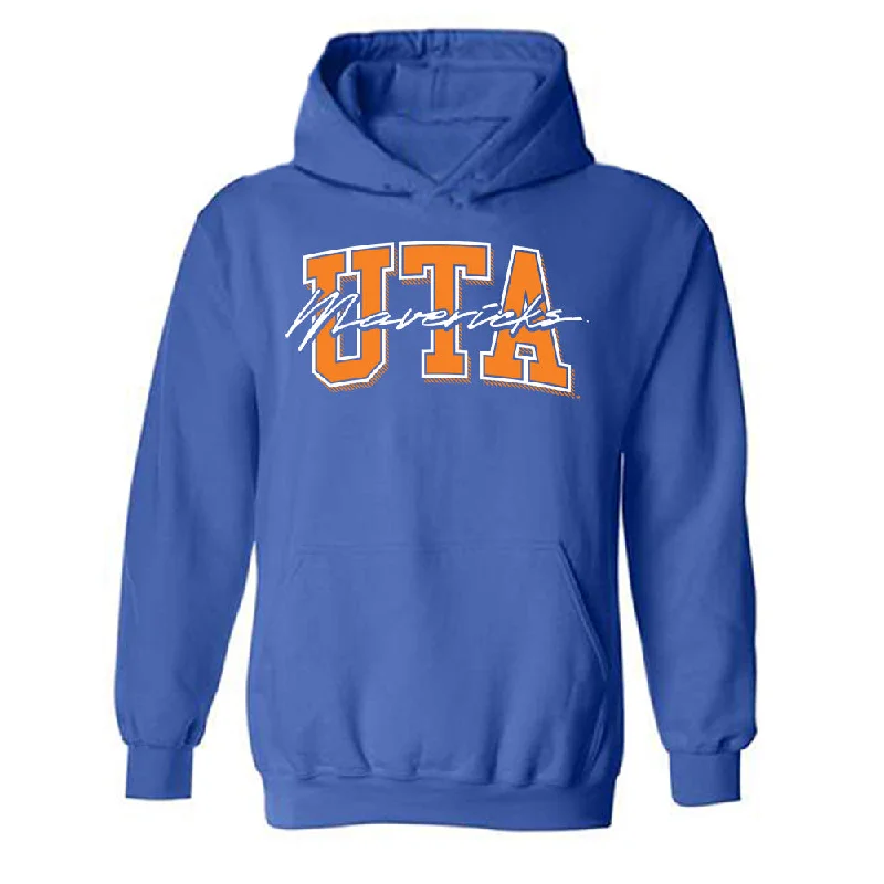 Texas Arlington - NCAA Women's Basketball : Alexsyah Goudeau - Hooded Sweatshirt Classic Shersey Hoodie with Applique Textured Unique Texas Arlington - NCAA Women's Basketball : Alexsyah Goudeau - Hooded Sweatshirt Classic Shersey Hoodie with Applique Textured Unique
