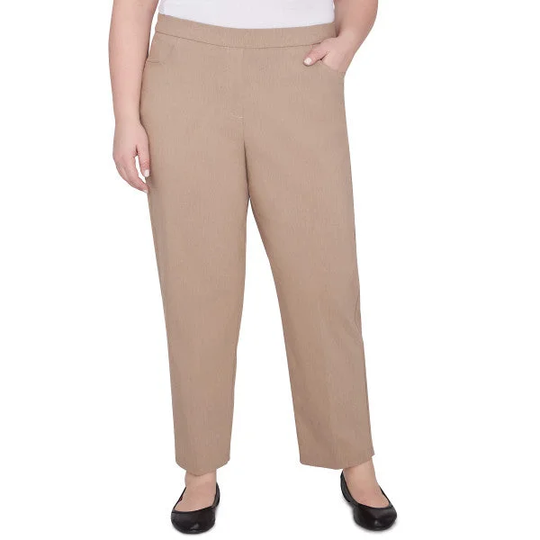 Charm School Proportioned Med Length Pants Plus Size Formal Slim Pants