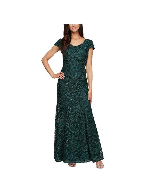 Womens Beaded Lace Evening Dress Tunics Exclusive limited