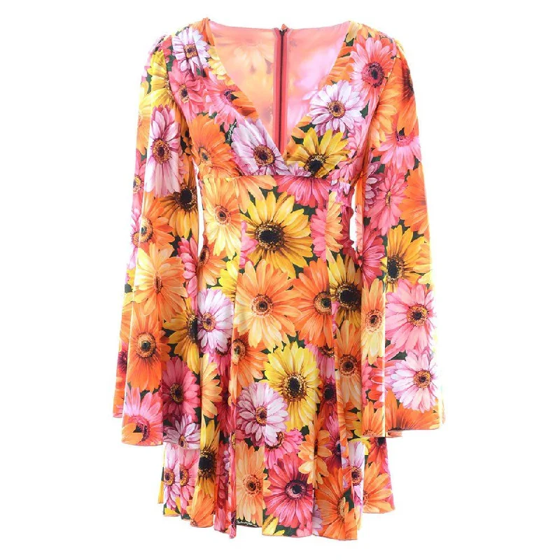Dolce & Gabbana Multicolor Silk Dress Tunics Review highly