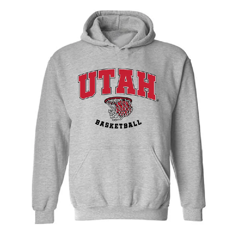 Utah - NCAA Women's Basketball : Jenna Johnson - Hooded Sweatshirt Sports Shersey Hoodie with Pattern Geometric Abstract Utah - NCAA Women's Basketball : Jenna Johnson - Hooded Sweatshirt Sports Shersey Hoodie with Pattern Geometric Abstract