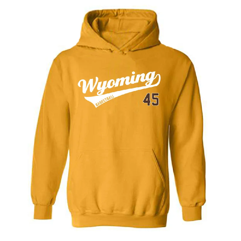 Wyoming - NCAA Women's Basketball : Allyson Fertig - Hooded Sweatshirt Classic Shersey Hoodie with Cuffed Sleeves Snug Secure Wyoming - NCAA Women's Basketball : Allyson Fertig - Hooded Sweatshirt Classic Shersey Hoodie with Cuffed Sleeves Snug Secure
