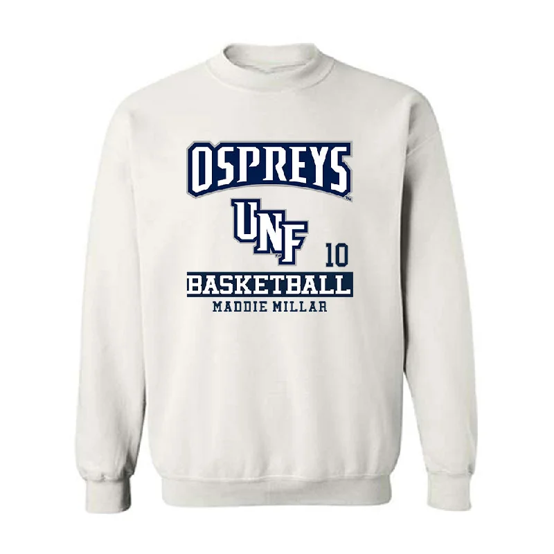 UNF - NCAA Women's Basketball : Maddie Millar - Crewneck Sweatshirt Classic Fashion Shersey Hoodie with Camouflage Military Edgy UNF - NCAA Women's Basketball : Maddie Millar - Crewneck Sweatshirt Classic Fashion Shersey Hoodie with Camouflage Military Edgy