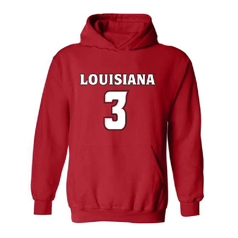 Louisiana - NCAA Women's Basketball : Nubia Benedith - Hooded Sweatshirt Replica Shersey Hoodie with Button Classic Timeless Louisiana - NCAA Women's Basketball : Nubia Benedith - Hooded Sweatshirt Replica Shersey Hoodie with Button Classic Timeless