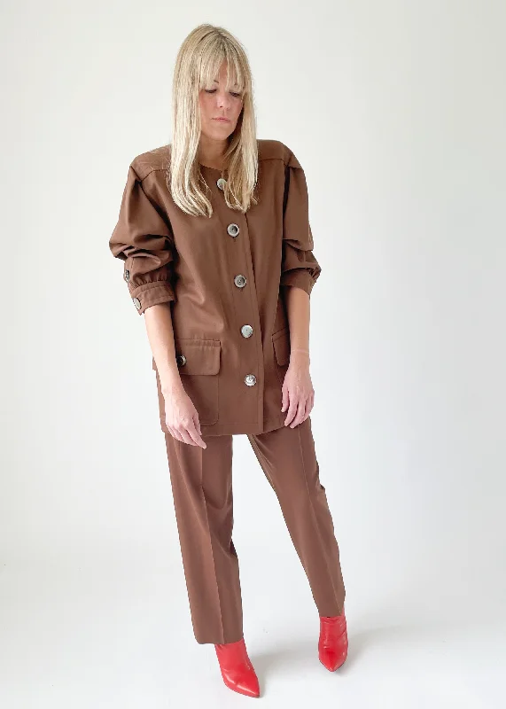 Vintage 1980s Yves Saint Laurent Pant Suit Comfortable Maternity Pants