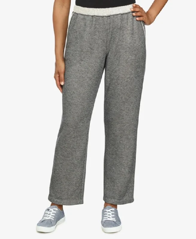 Casual Approach Proportioned Medium Pant Melange Petite Elegant Silk Pants