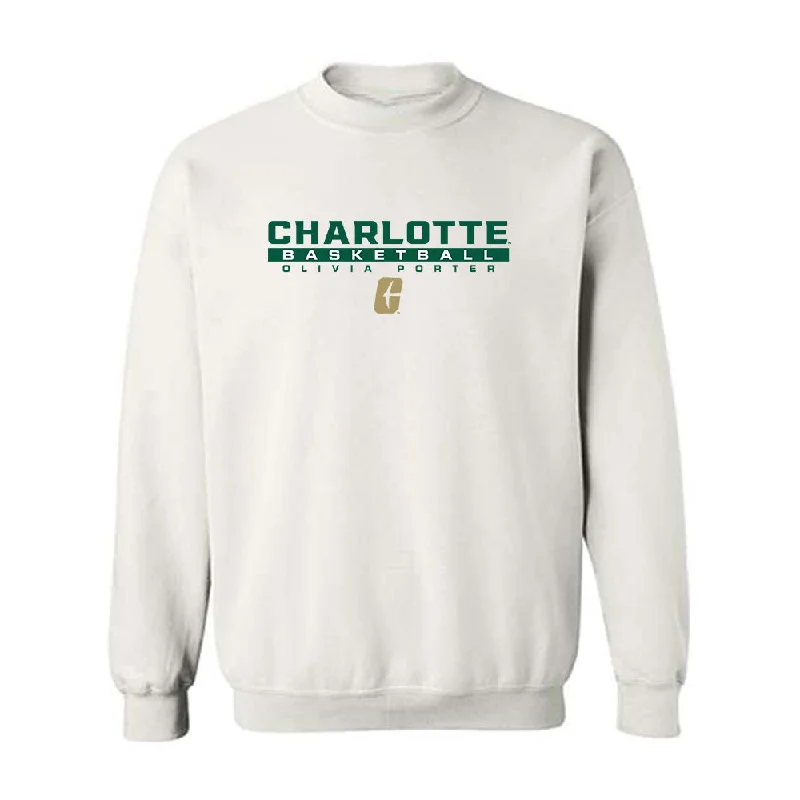 UNC Charlotte - NCAA Women's Basketball : Olivia Porter - Crewneck Sweatshirt Classic Fashion Shersey Hoodie with Magnetic Closure Innovative Modern UNC Charlotte - NCAA Women's Basketball : Olivia Porter - Crewneck Sweatshirt Classic Fashion Shersey Hoodie with Magnetic Closure Innovative Modern