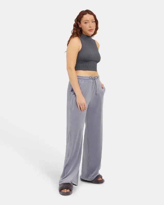 Francey Velvet Wide Leg Pant Formal Stretch Pants