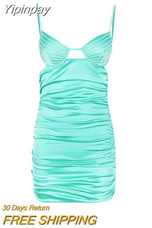 green satin dress