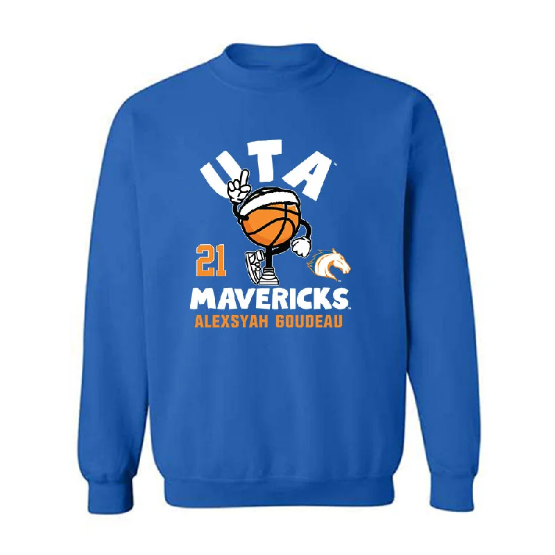 Texas Arlington - NCAA Women's Basketball : Alexsyah Goudeau - Crewneck Sweatshirt Fashion Shersey Hoodie with Sequins Glamorous Eye-catching Texas Arlington - NCAA Women's Basketball : Alexsyah Goudeau - Crewneck Sweatshirt Fashion Shersey Hoodie with Sequins Glamorous Eye-catching