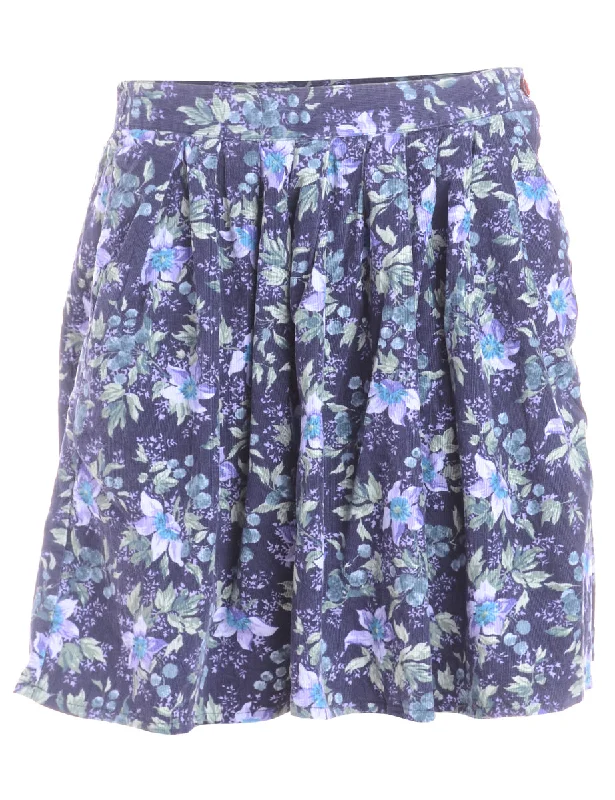 Label Shortened Corduroy Skirt chiffon skirt airy