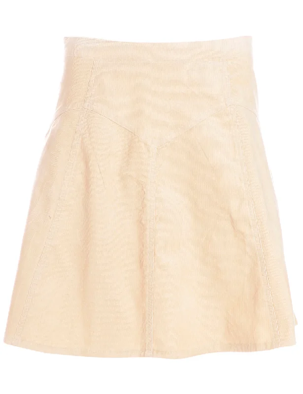 Label Shortened Corduroy Skirt denim skirt classic