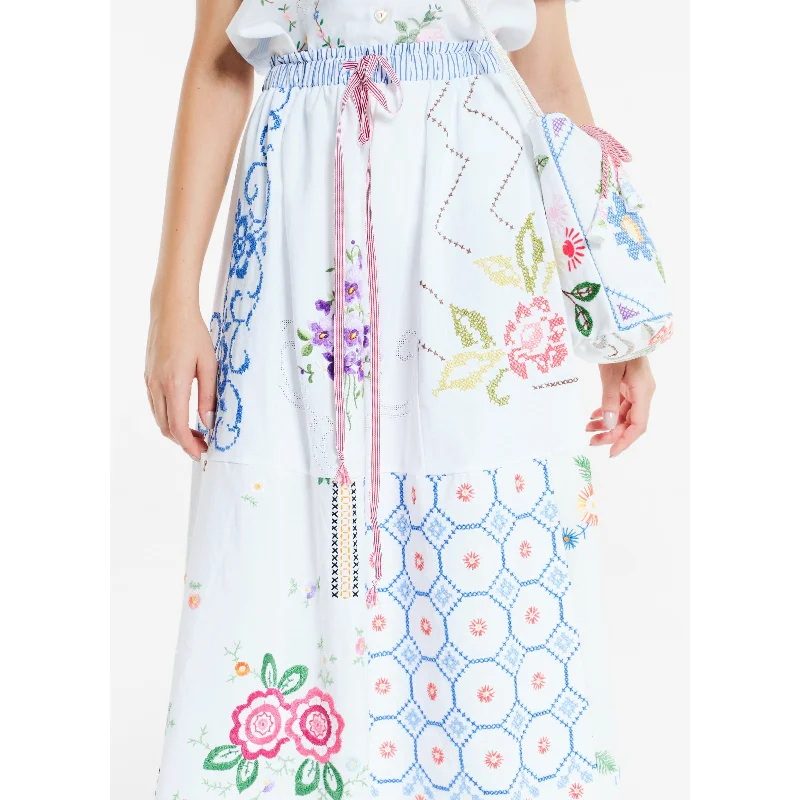 Levante Skirt silk skirt lustrous