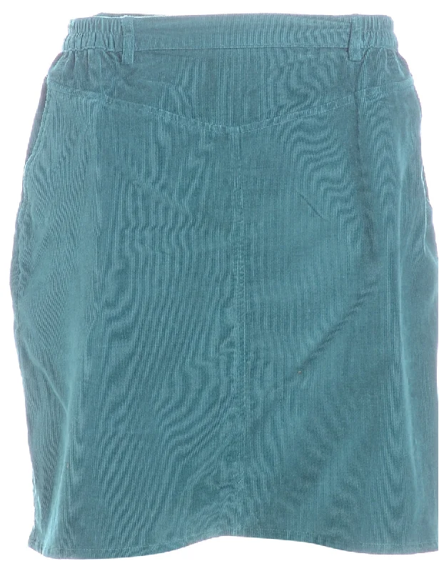 Label Shortened Corduroy Skirt wrap skirt elegant