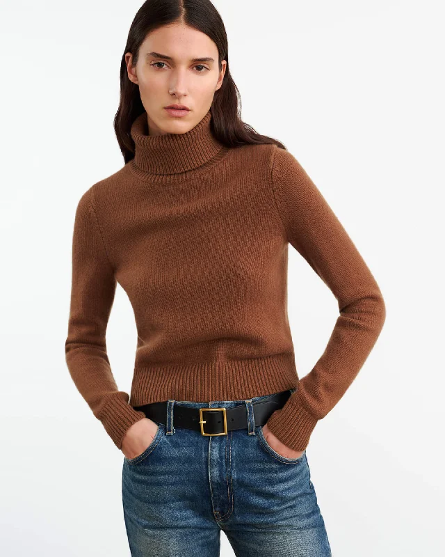 HOLLYN CASHMERE TURTLENECK SWEATER Terry Blend Velvet Blend Canvas Blend