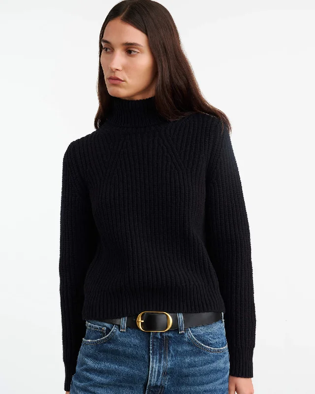 BRONWYN TURTLENECK SWEATER Long Sweater Short Sweater Cropped Sweater