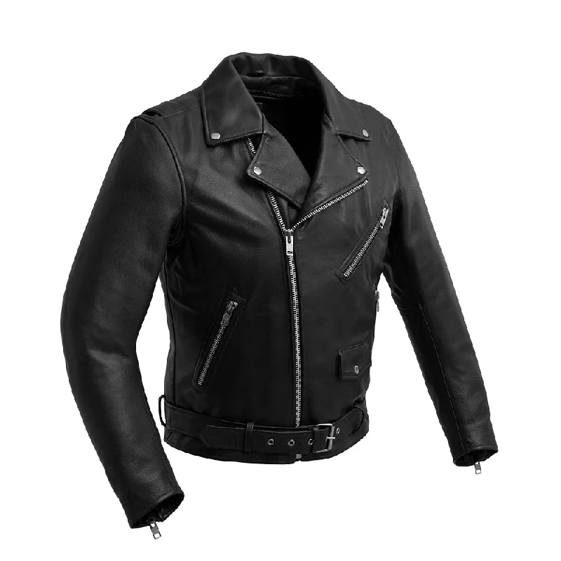 Men's Analine MC Jacket Black One-Shoulder Jacket Off-the-Shoulder Jacket Asymmetrical Jacket Men's Analine MC Jacket Black One-Shoulder Jacket Off-the-Shoulder Jacket Asymmetrical Jacket