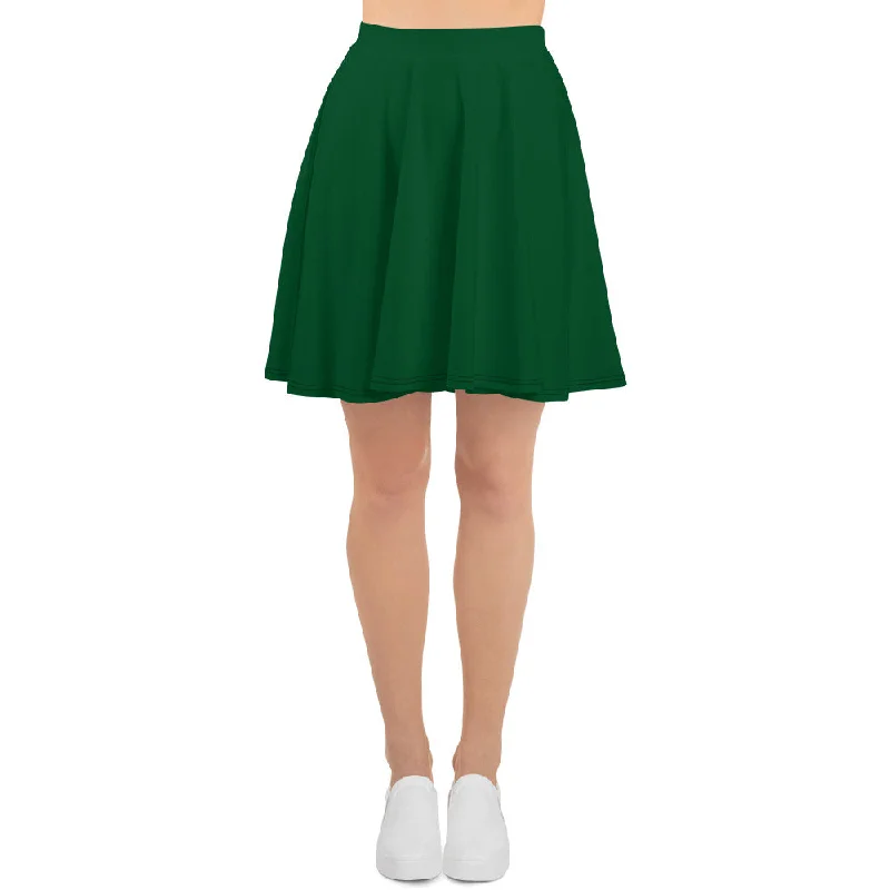 GG - Skater Skirt - Forest Green denim skirt stylish