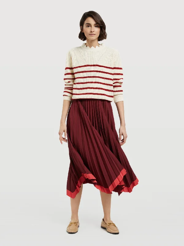 Asymmetric Midi Skirt floral skirt print