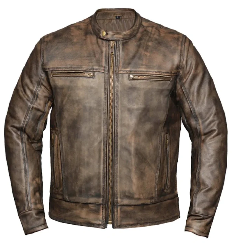 Men's Dupe Jacket Distressed Toggled Jacket Drawstring Jacket Belted Jacket